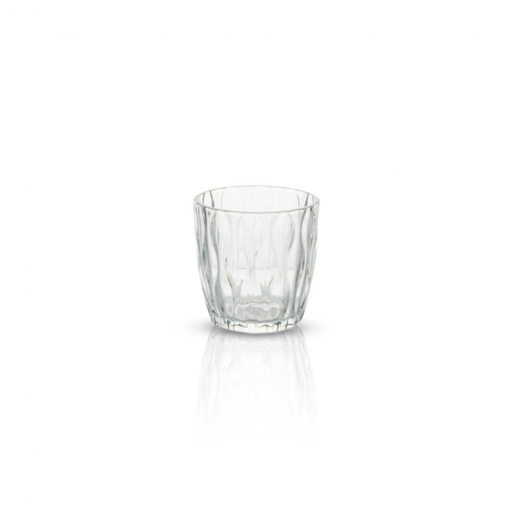 [2561204] Candelabro De Vidrio Diamante 6,5X9Cm