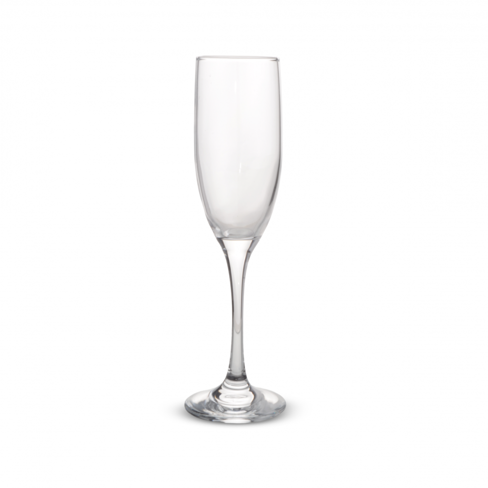 Set X6 Copas De Champagne Siena Transparentes 5,1X22Cm 250Ml De