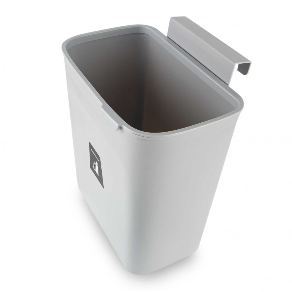 [2561275] Cesto De Basura Gris Para Colgar Sin Tapa 26X16X28,5Cm