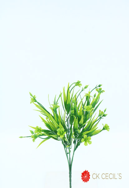 [4130140] Pasto Con Flor X 5 33 Cm. Green