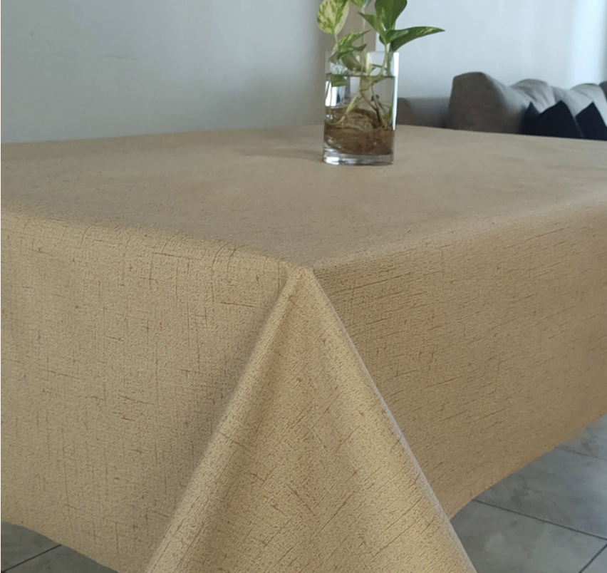 MANTEL CUERINA LINO 140 X 250 BEIGE