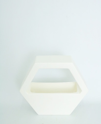 [4130155] Maceta Pared 34 X 30 Cm. Blanco