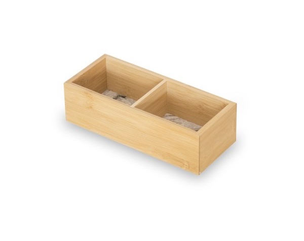 BAN BAMBOO C/DIVISIONES BASE MARMOL 23X10X6,5CM