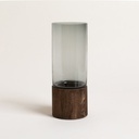 Florero Cilindrico Bukit Con Base 31X12 Cm