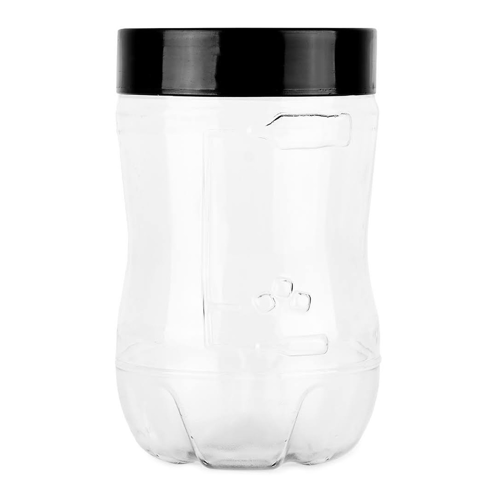 VASO FERNETRO PLASTICO 1 L NEGRO