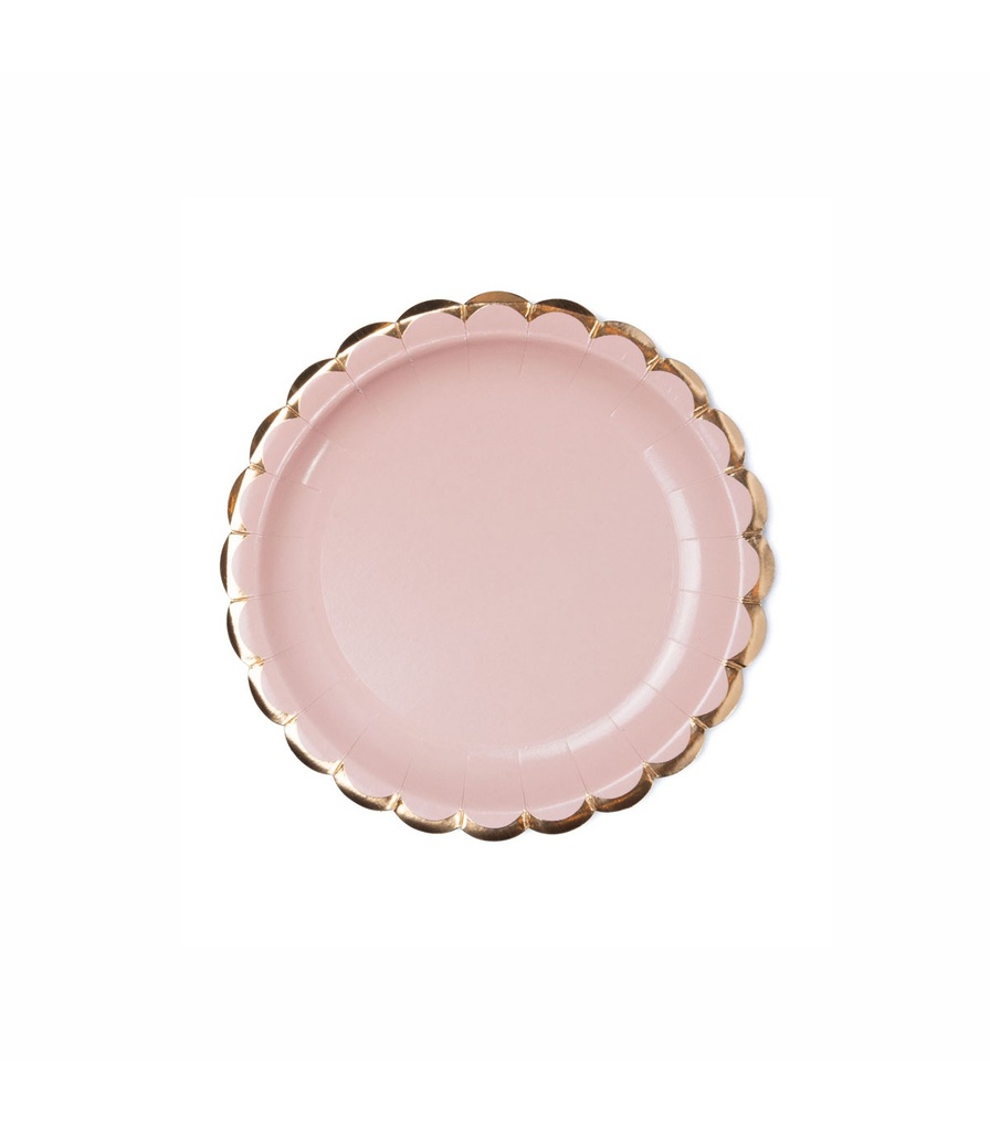 [131100] Glr Plato Onda Rosa X8 18 Cm Alparamis