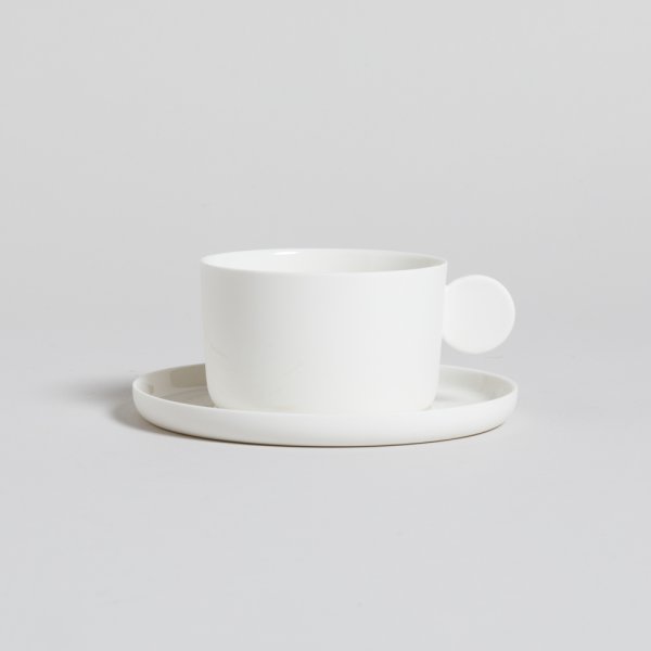 TAZA Y PLATO CAPRI 200 ML VASSA