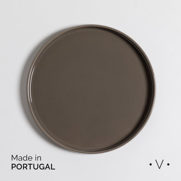 Plato Playo Set X 6 Lagoa Taupe 26 Cm Vassa Home