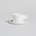 TAZA Y PLATO CAPRI 100 ML VASSA