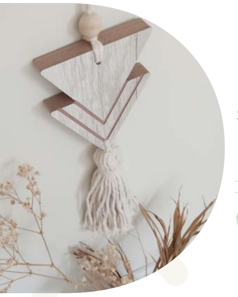 [130351] Borla Macramé 30 Cm Estilo Domingo