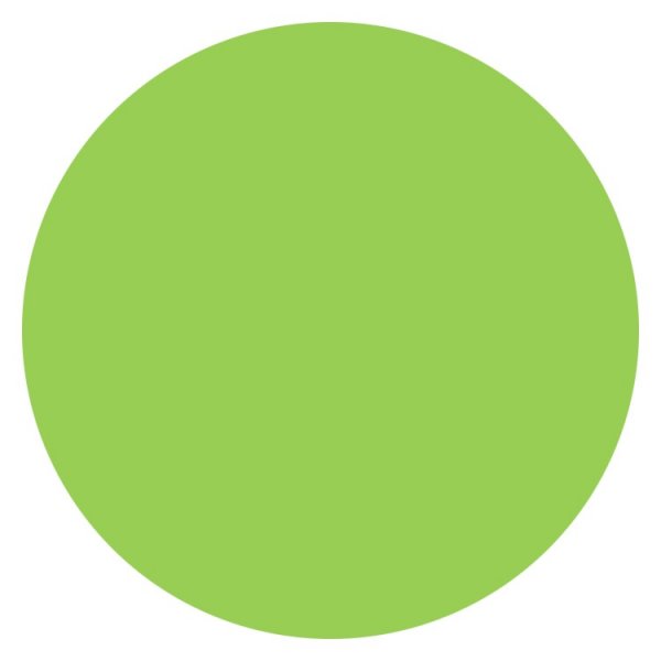 INDIVIDUAL PVC REDONDO 40 CM VERDE MANZANA
