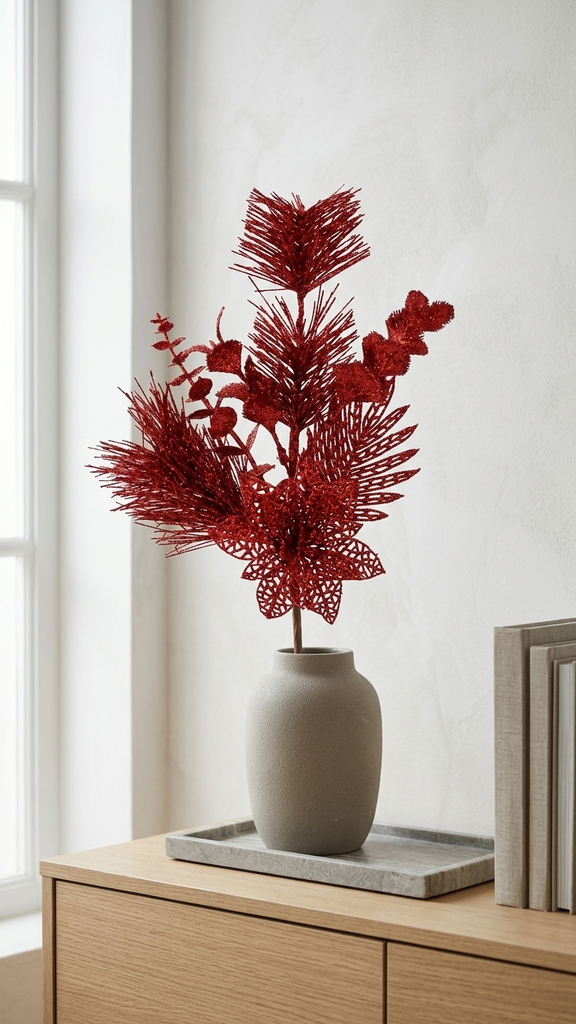 Pick Decorativo Navideño 35 cm – Rojo