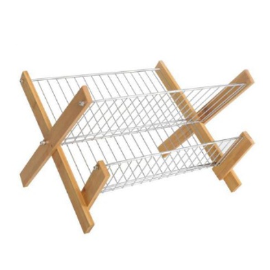 [140348] Escurreplatos Tijera Con Madera 35 X 33 Cm