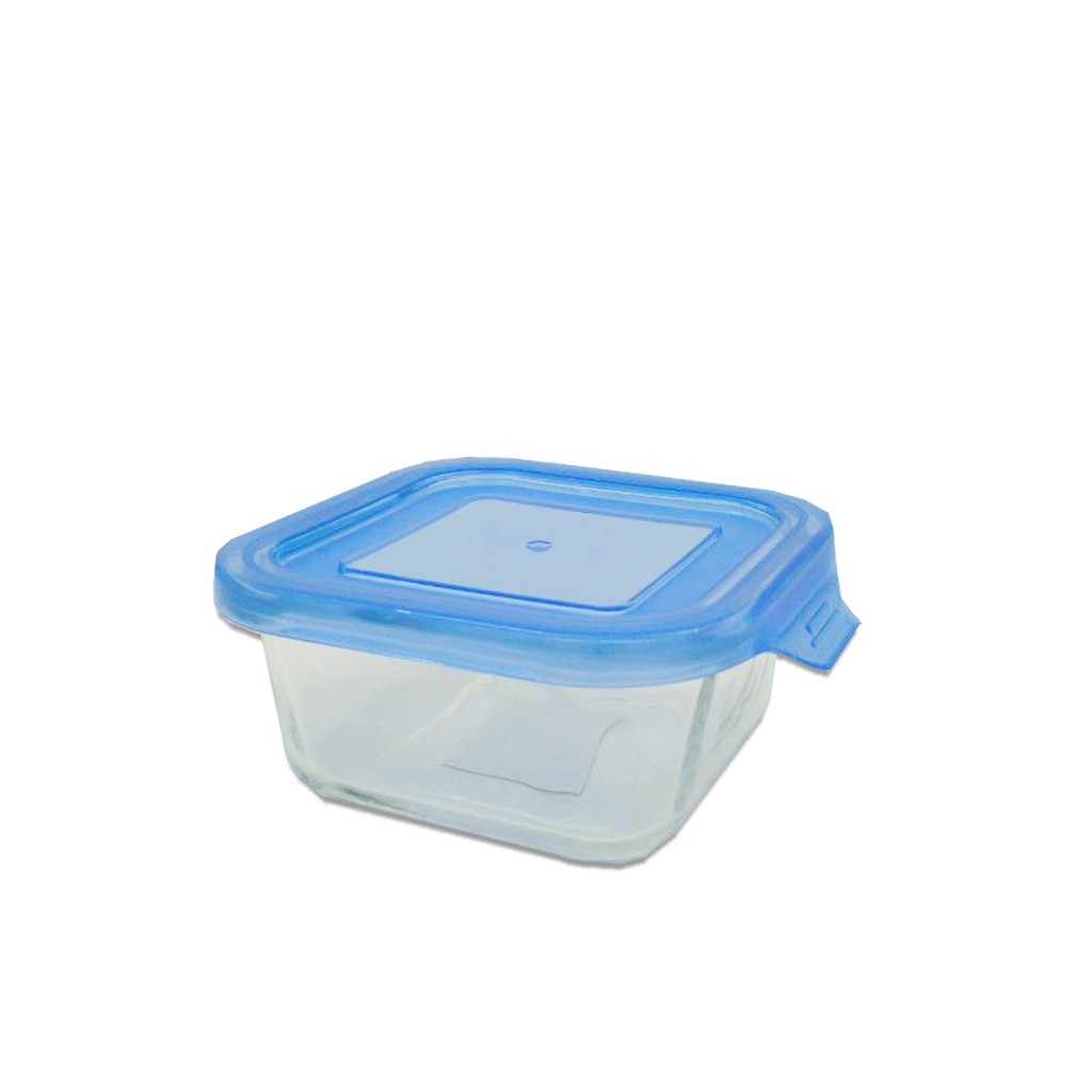 Contenedor Cuadrado De Vidrio 320 Ml 11.5 X 11.5 Cm