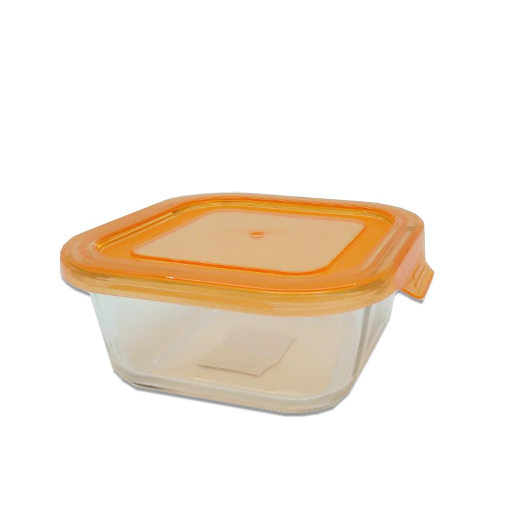[140351] Contenedor Cuadrado De Vidrio 520 Ml 13.5 X 13.5