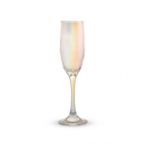 [256241] Set X6 Copas De Champagne Siena Perladas 5,1X22Cm 250Ml De Vidrio