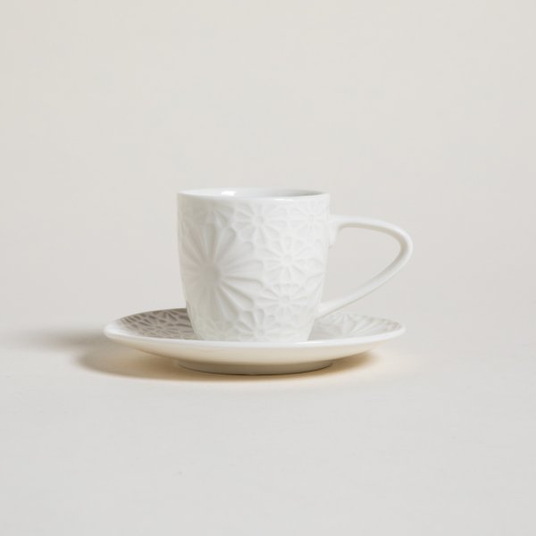 TAZA CON PLATO MARGARITA 100 ML