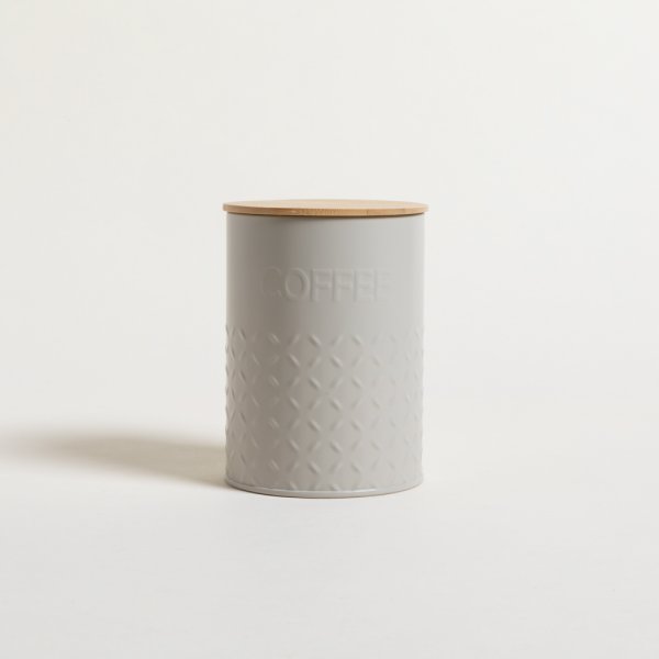 LATA REDONDA TAPA BAMBOO GREY COFFEE 11,5X15,5 CM