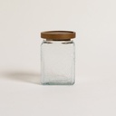 Frasco Cuadrado Toledo Tapa Acacia 700 Ml