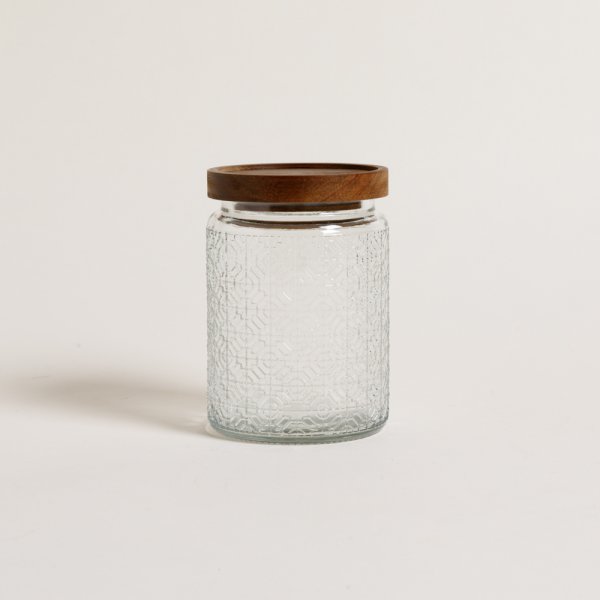 Frasco Redondo Toledo Tapa Acacia 700 Ml