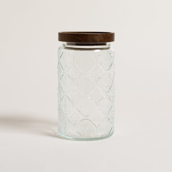 Frasco Redondo Salamanca Tapa Acacia 1000 Ml