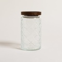 Frasco Redondo Salamanca Tapa Acacia 1000 Ml