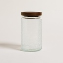 Frasco Redondo Toledo Tapa Acacia 1000 Ml