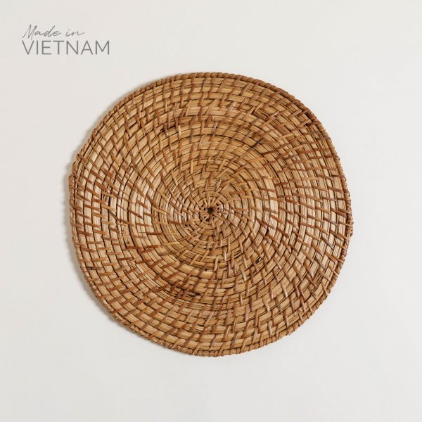 Centro De Mesa Redondo Vinh Natural 34 CM