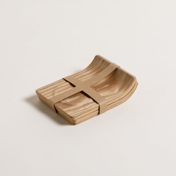 [411082] Set X 4 Bandejitas Japandi Haya 13X9,5 Cm