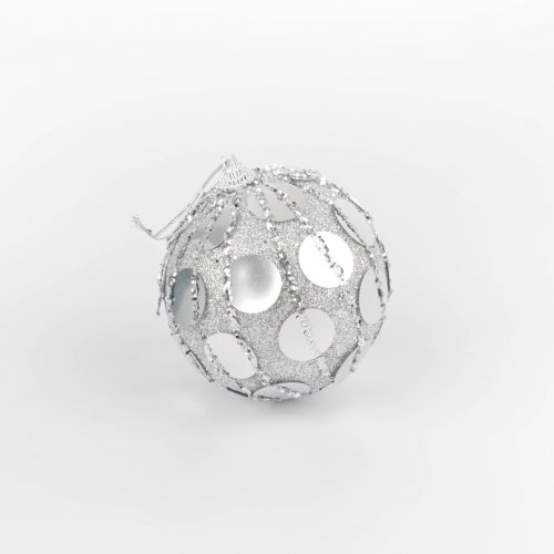 [257073] Set X2 Bolas C/Lentej Gdes 10Cm Plateado