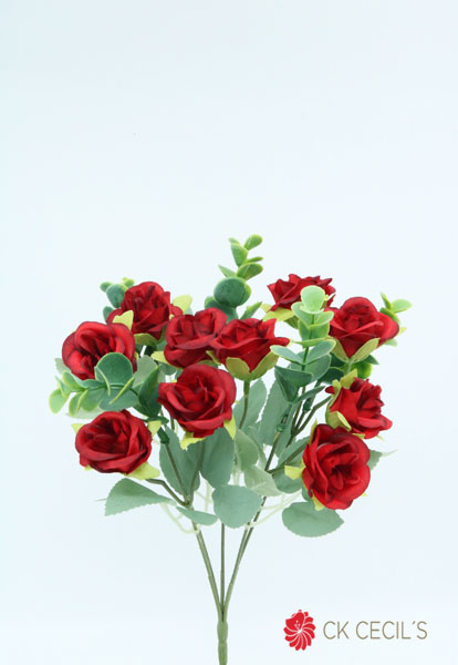 MINI ROSE MIX X 29 CM RED