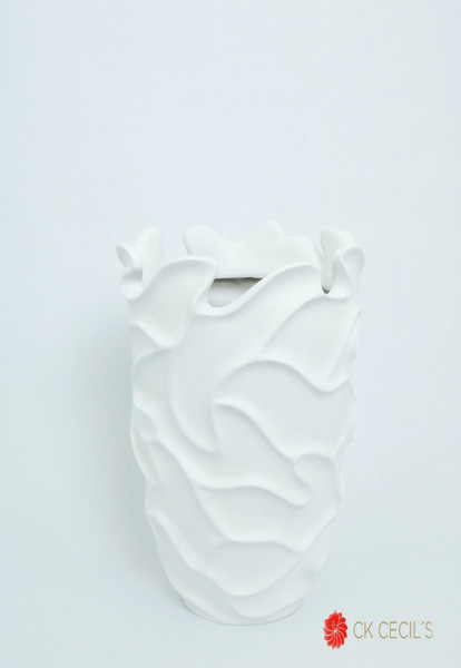 MACETA 29 X 29 X 49 CM. WHITE