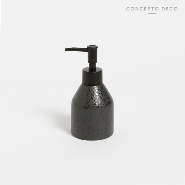 [165316] Dispenser Cerámica Silueta Negro Gota 15Cm