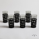 SET X 6 VASOS MAJA BLACK 420 ML VASSA