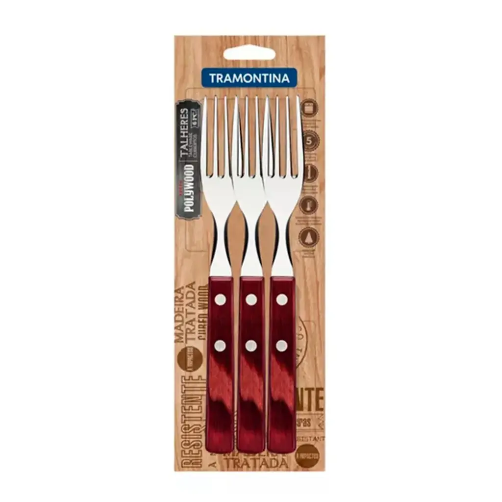 [236227] Tenedor De Mesa X 3 Polywood Tramontina