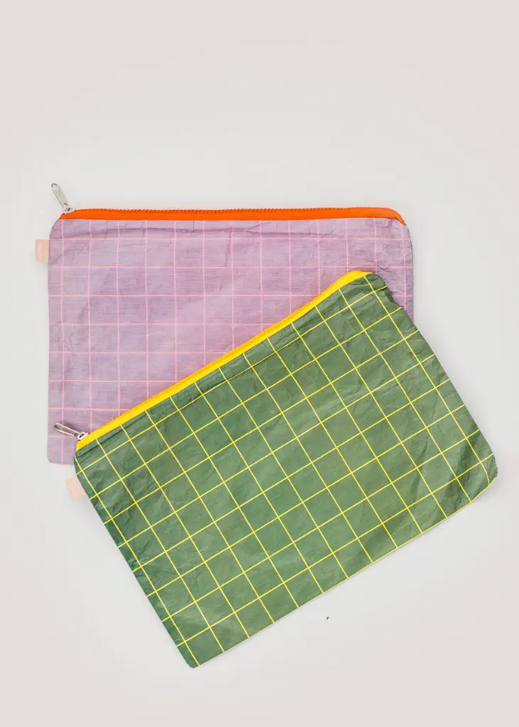 [191110] Set X 2 Estuches Tivek Damero Verde Oliverta