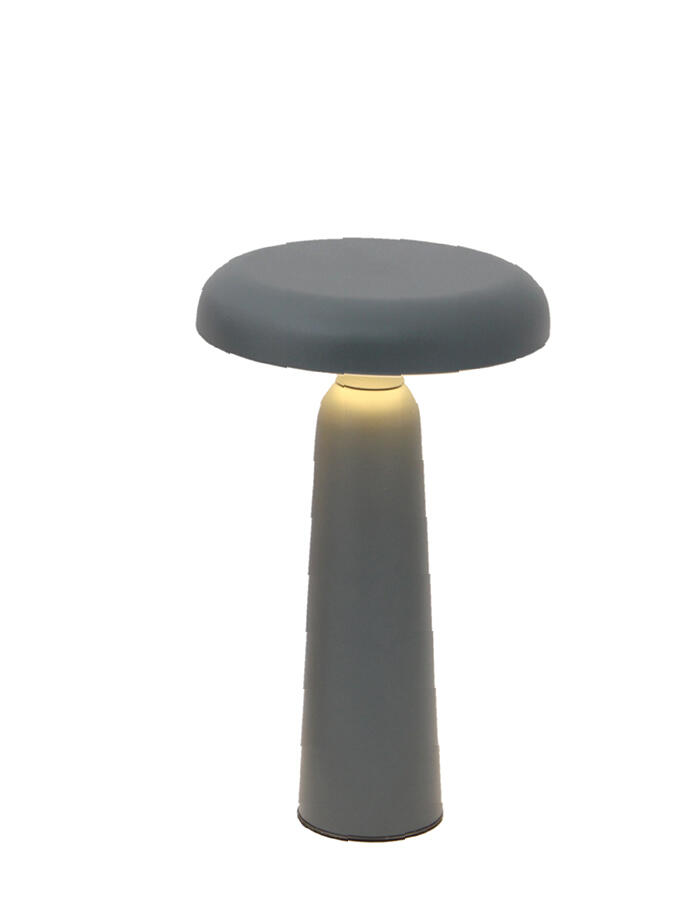 [141111] Velador Led Tactil 15 X 15 X 21 Gris Usb Fl1032