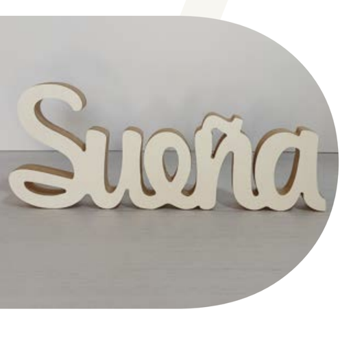 [130391] PALABRA SUEÑA 30 X 12 CM ESTILO DOMINGO