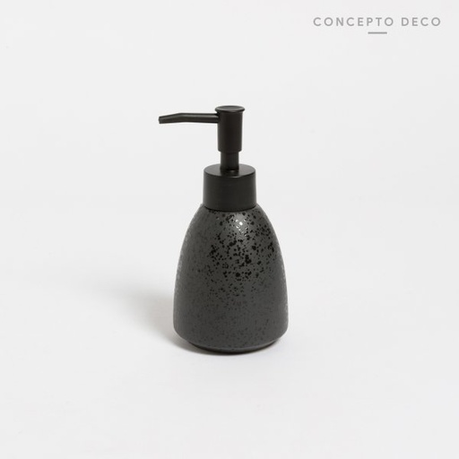 [165311] DISPENSER CERÁMICA SIFON NEGRO GOTA 15CM