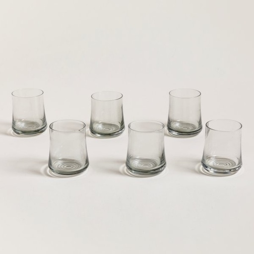 [4112797] SET X 6 VASOS BAJOS CONCAVOS FUME LIGHT 310 ML