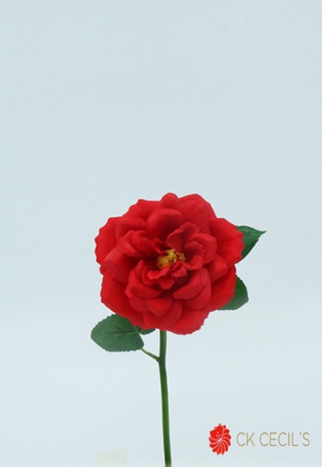 [4130237] ROSE SPRAY 23 CM. RED