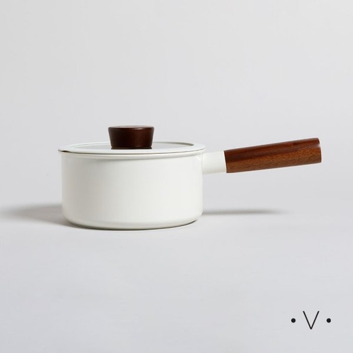 [4112914] CACEROLA LUND ANTIADHERENTE TAPA DE VIDRIO Y MANGO DE MADERA 18 CM VASSA HOME