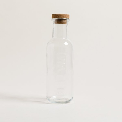 [4112959] BOTELLA DE VIDRIO WATER TAPA CORCHO 1000 ML 