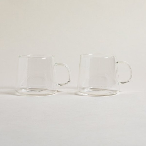 [4112980] SET X 2 MUGS NET BOROSILICATO 350 ML