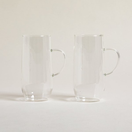 [4112981] SET X 2 MUGS NET BOROSILICATO 400 ML