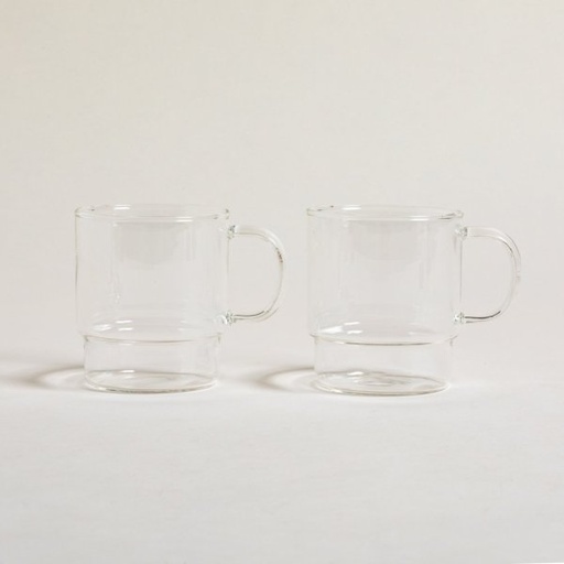 [4112982] SET X 2 MUGS NET BOROSILICATO 300 ML