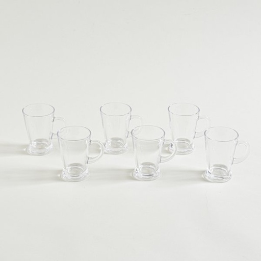 [4112984] SET X 6 POCILLOS DE CAFÉ CONICO CON BASE 155ML