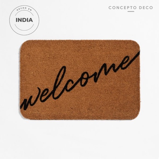 [1650187] FELPUDO COCO 40X60 WELCOME CURSIVA DIAGONAL