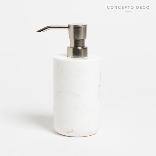 [1650210] DISPENSER MÁRMOL CARRARA REDONDO 18CM