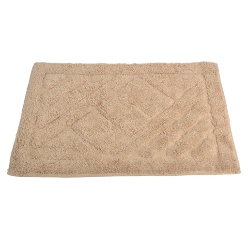 [380694] ALFOMBRA DE BAÑO 40 X 60 CM RAYAS OBLICUAS BEIGE